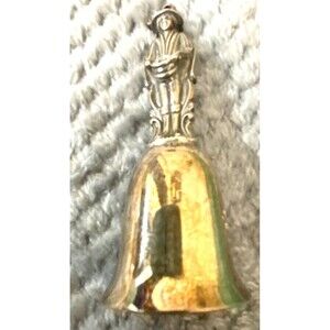 vintage silver-plated bell christmas